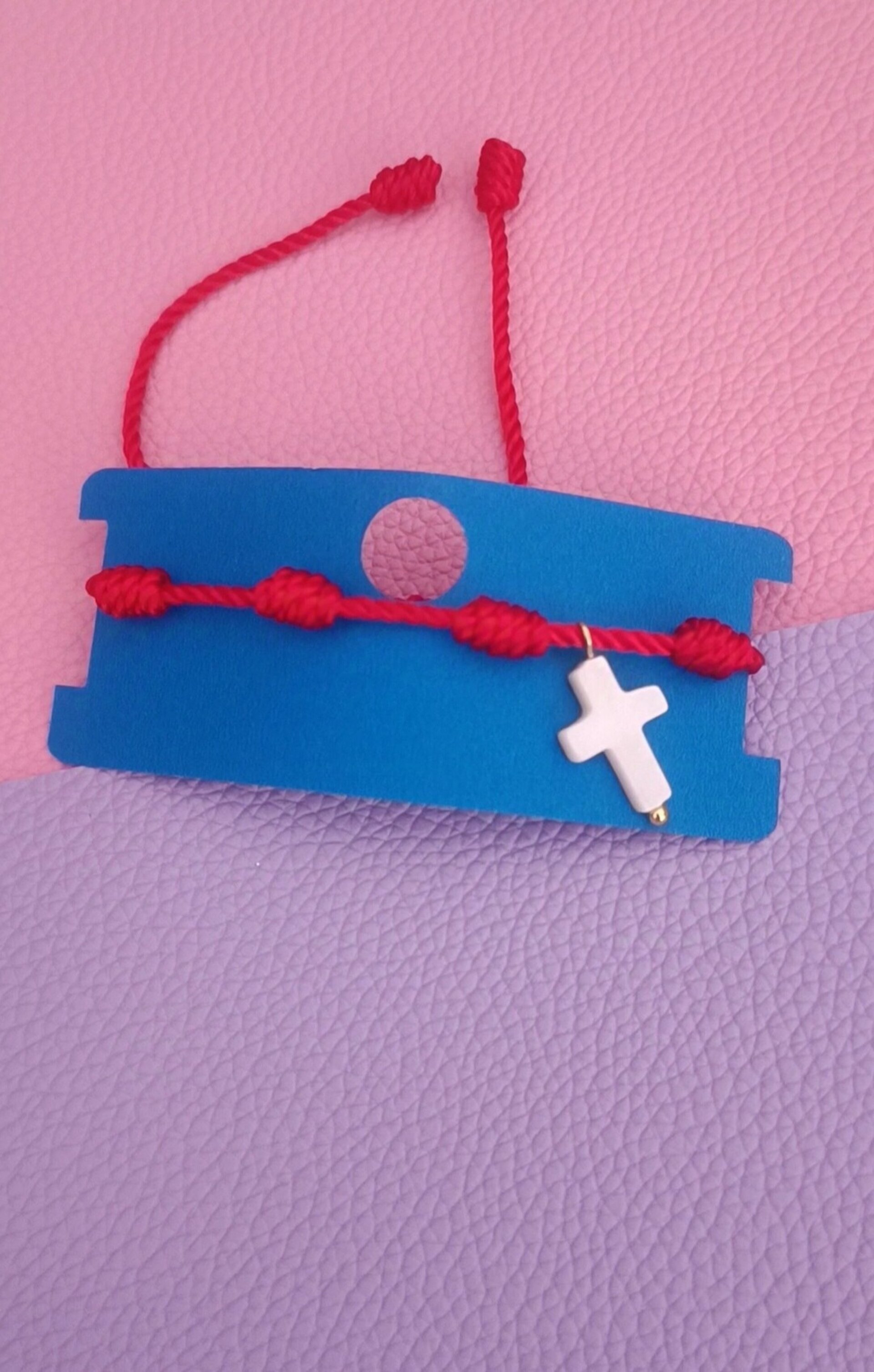 Pulsera 7 nudos con charm o piedra - 2
